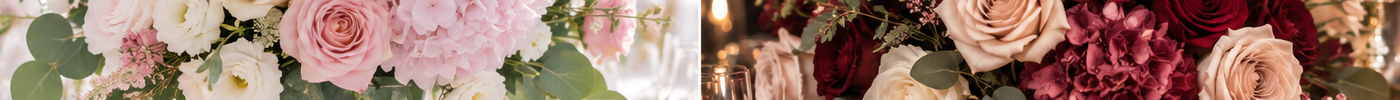 Cum alegi florile pentru un eveniment de zi vs. unul de seară