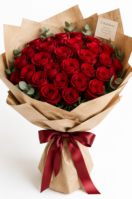 Buchet 31 trandafiri rosii