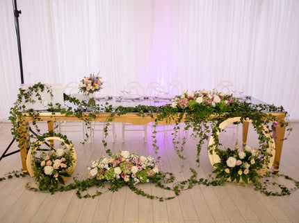 Decor floral prezidiu Romantic Garden